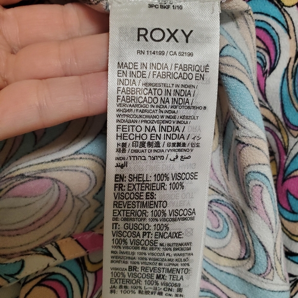 NWT Roxy Daytrip Mini Slip Dress Swirly Retro Daze - Picture 10 of 12